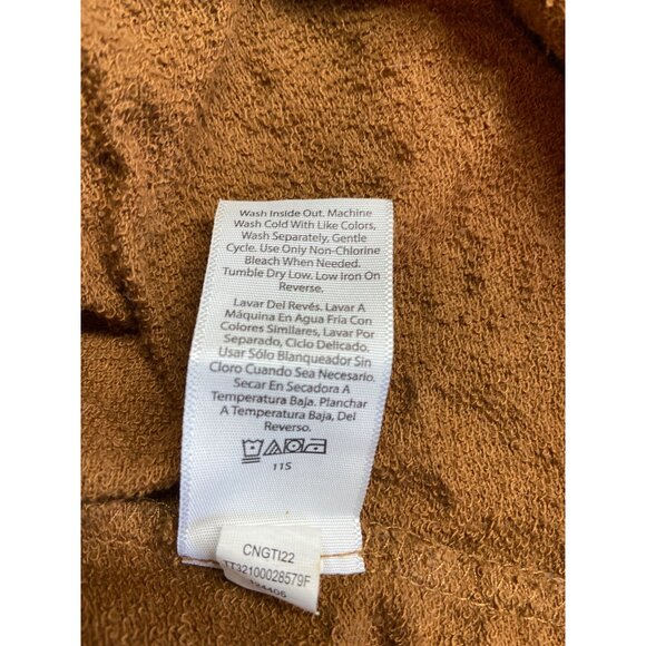 Time Tru Leopard Crewneck Sweatshirt XL Brown Y2K Streetwear Soft Cozy Mobwife - Picture 5 of 7